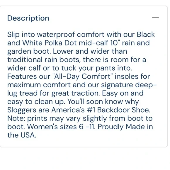 Sloggers Polka Dot Rain Boots NWT 8 - Picture 4 of 13